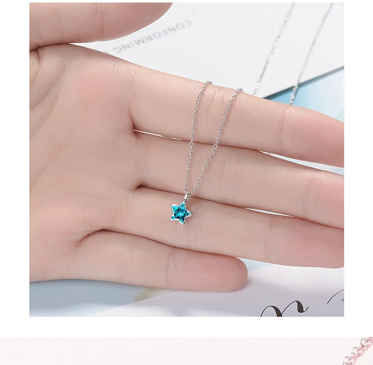 Star Crystal Pendants Necklaces