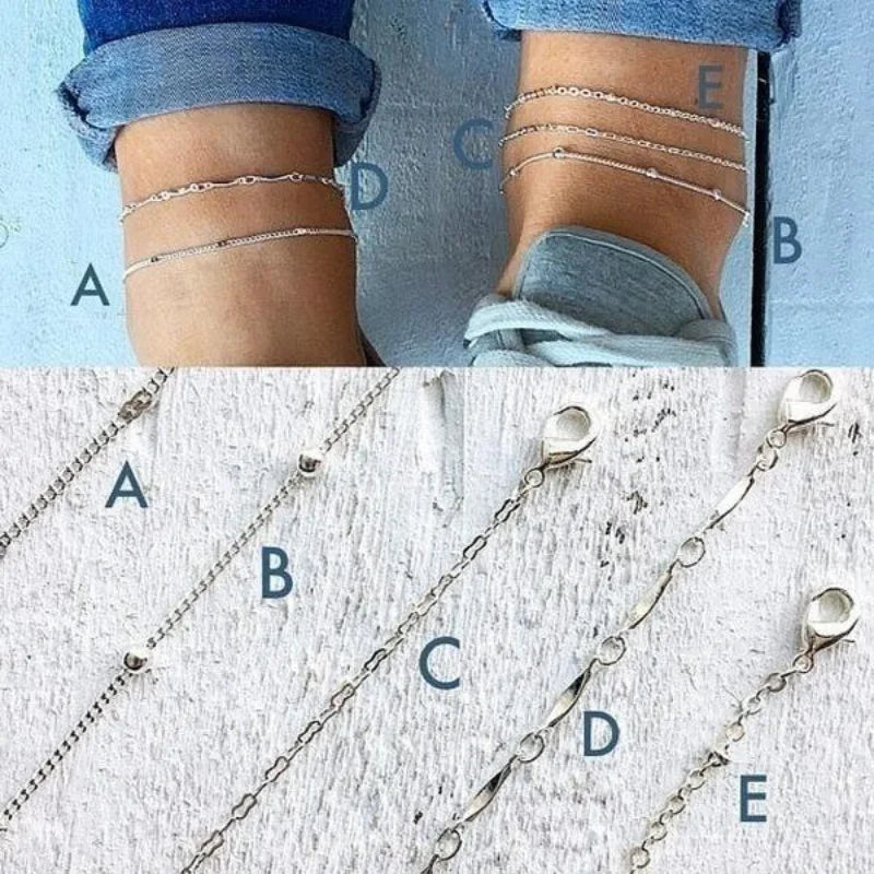 Lily Ankle Bracelet Anklet Multi-layer