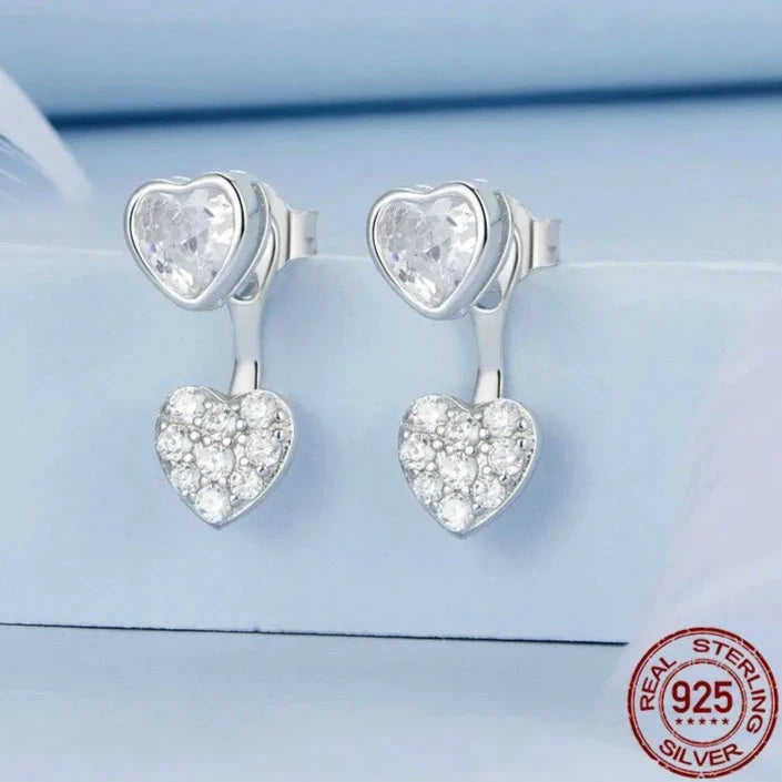 Heart Stud Earrings for Women