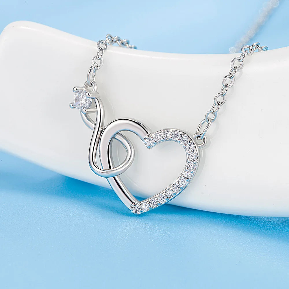 Daiana Heart Interlocking Necklaces